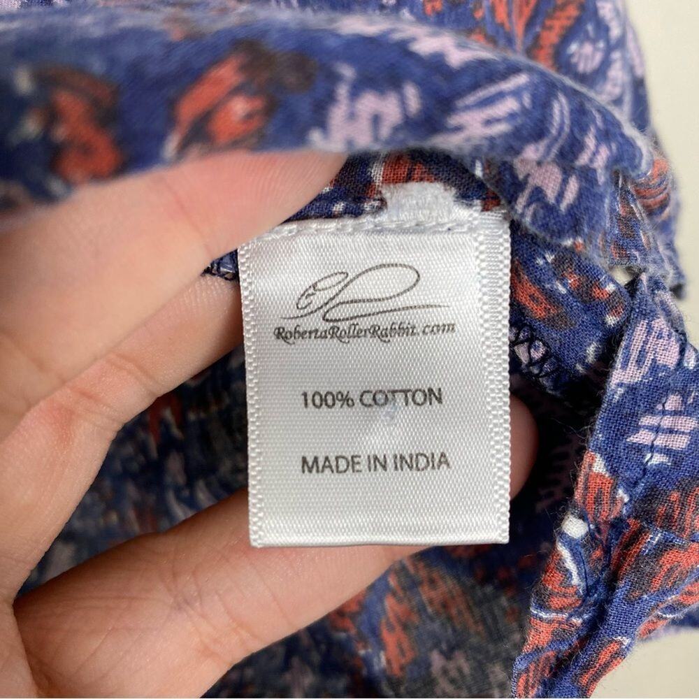 Roberta Roller Rabbit Blue Snowflake Pattern Bead… - image 6